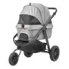 VEVOR 3 PU Wheels Dog Stroller Rotate with Brakes - Grey