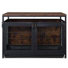 37.4" Furniture Style Dog Crate