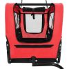 2-in-1 Dog Bike Trailer & Jogging Stroller Red and Black