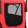 2-in-1 Dog Bike Trailer & Jogging Stroller Red and Black