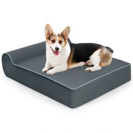 Orthopedic Dog Bed with Headrest