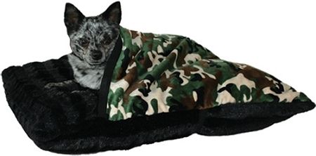 Army Camouflage Dog Pocket Bed for Pets that Love to Burrow