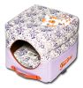 Touchdog Floral-Galore Convertible Dog house Bed