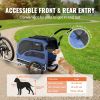 VEVOR Dog Cart Trailer with 3 Wheels -Blue/Black