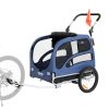 VEVOR Dog Cart Trailer with 3 Wheels -Blue/Black