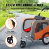 VEVOR Dog Cart Trailer with 3 Wheels - Orange/Gray