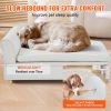 VEVOR Dog Couch for Large-Sized Dogs - White