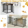 115 Inch Length 5 Panel Adjustable Standing Gate