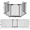 115 Inch Length 5 Panel Adjustable Standing Gate