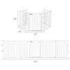 115 Inch Length 5 Panel Adjustable Standing Gate