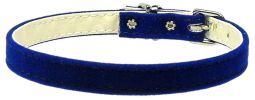 Velvet 3/8" Plain Dog Collar