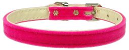 Velvet 3/8" Plain Dog Collar