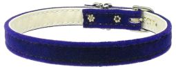 Velvet 3/8" Plain Dog Collar