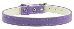 3/8" Plain Dog Collar Purple