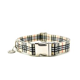 Adjustable Collar - Quick Release Metal Alloy (Color/Size: Beige-SM)