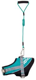 Helios Bark-Mudder Easy Tension 3M Reflective Endurance 2-in-1 Adjustable Dog Leash and Harness (Color/Size: Green-L)