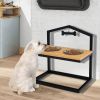 Adjustable Elevated Dog Bowl Feeder Stand