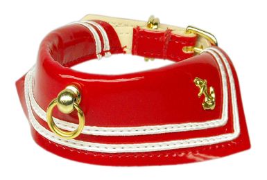 Sailor Red Dog Collar (Size: 18)