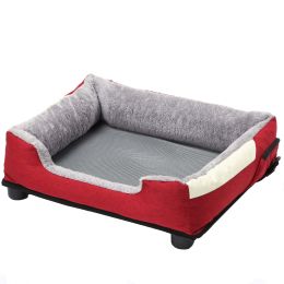 Pet Life "Dream Smart" Electronic Heating and Cooling Dog Bed (Color/Size: Burgundy-M)