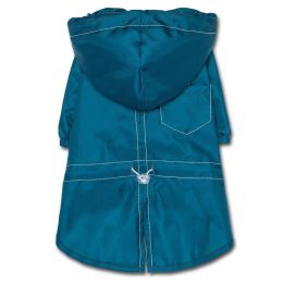 Touchdog Split-Vent Designer Waterproof Dog Raincoat (Color/Size: Blue-XL)