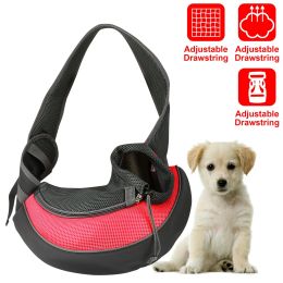 Dog Carrier Sling (Color/Size: Red-L)