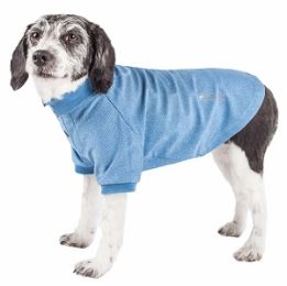 'Fur-Flexed' Dog Shirt (Color: Blue, Size: Medium)