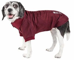 'Fur-Flexed' Dog Shirt (Color: Burgundy, Size: Small)