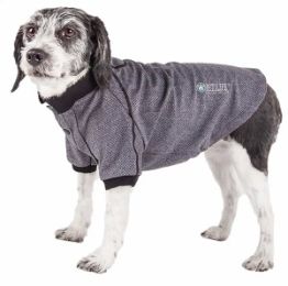 'Fur-Flexed' Dog Shirt (Color: Grey, Size: Large)