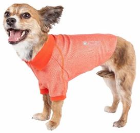 'Fur-Flexed' Dog Shirt (Color: Orange, Size: Large)