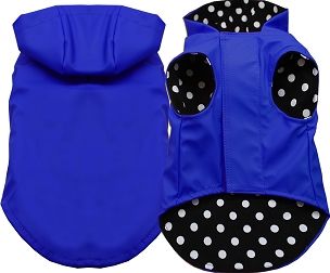 Dog Raincoat Blue (Size: SM)