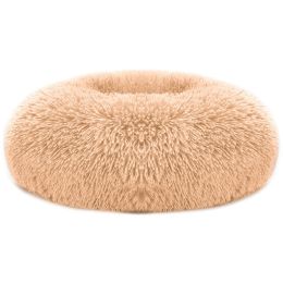 Donut Dog Bed - L Size (Color: Brown)