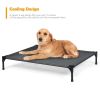 Outdoor Portable Elevated Pet Cot With Removable Canopy Shade - XL