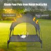 Outdoor Portable Elevated Pet Cot With Removable Canopy Shade - XL