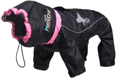 Helios Weather-King Ultimate Windproof Full Bodied Dog Coat (Color/Size: Black-M)