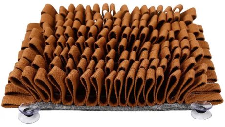 'Sniffer Grip' Interactive Dog Snuffle Mat (Color: Brown)