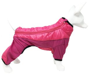 Pet Life 'Aura-Vent' Lightweight 4-Season Stretch and Quick-Dry Full Body Dog Jacket (Color: Pink, Size: Small)