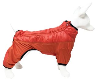 Pet Life 'Aura-Vent' Lightweight 4-Season Stretch and Quick-Dry Full Body Dog Jacket (Color: Red, Size: X-Large)