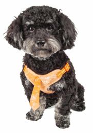 Pet Life 'Bonatied' Mesh Reversible Harness W/Designer NeckTie (Color/Size: Orange-XS)