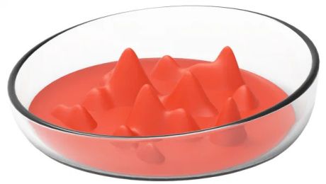 Modern Slow Feeder Bowl (Color: Orange)