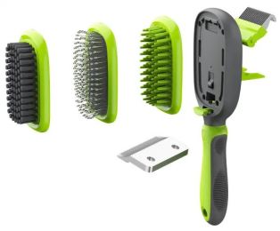 5-in-1 Deshedding Brush (Color: Green)