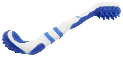 'Denta-Brush' TPR Durable Tooth Brush and Dog Toy (Color: Blue)