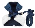 Pet Life Luxe 'Pom Draper' 2-In-1 Mesh Harness W/ Pom-Pom Bowtie