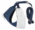 Pet Life Luxe 'Pom Draper' 2-In-1 Mesh Harness W/ Pom-Pom Bowtie