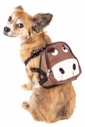 Pet Life 'Mooltese' Large-Pocketed Compartmental Animated Dog Harness Backpack (Size: S)