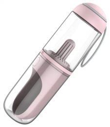 'PYURE' Travel Filtered Water Feeder (Color: Pink)