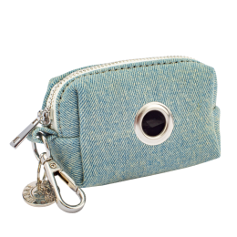 Waste Bag Holder - Plaid Denim (Color: Light Denim)