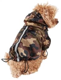 Reflecta-Sport Adjustable Reflective Weather-Proof Dog Rain Jacket (Size: SM)