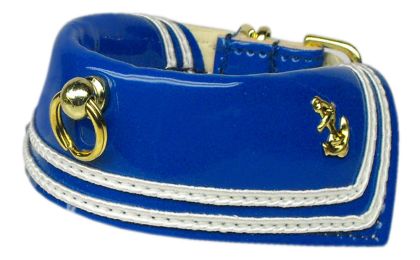 Sailor Blue Dog Collar (Size: 16)