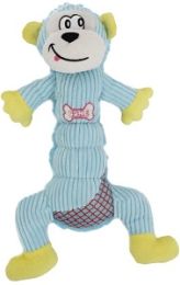 'Cuddle Plush' Plush Squeaking Dog Toy (Color: Light Blue)