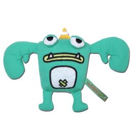 Crabby Tooth Monster Plush Dog Toy (Color: Green)